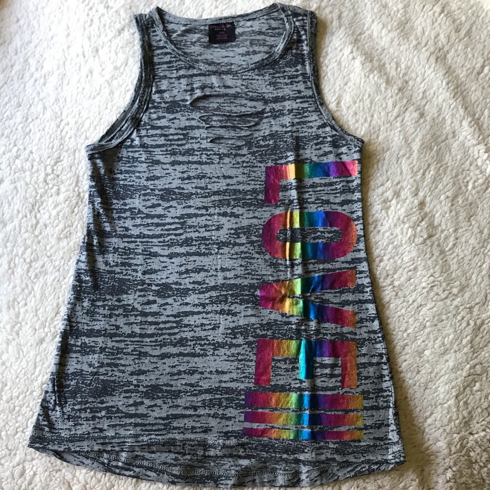 Gray Activewear Tank Top